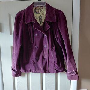 St. John's Bay Women's Plum Pea Coat